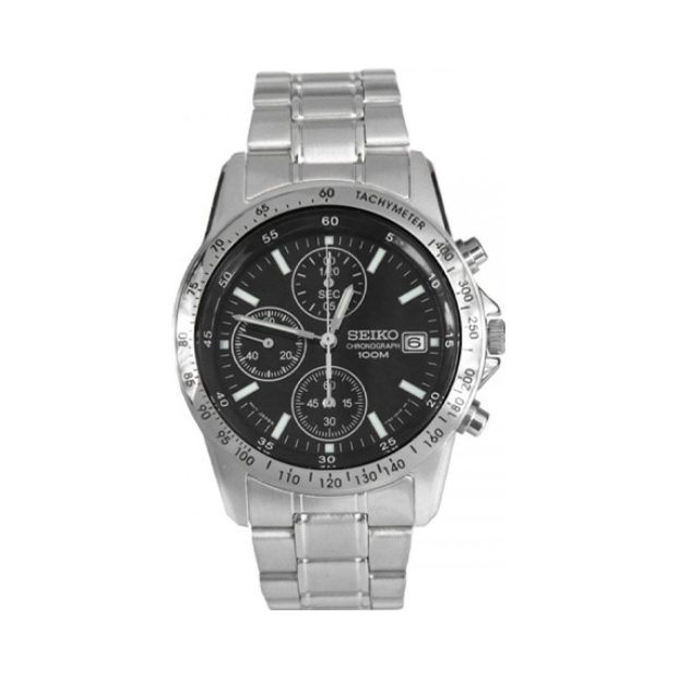 推荐商品：Seiko/精工 100米防水不锈钢表带时尚休闲石英男士手表