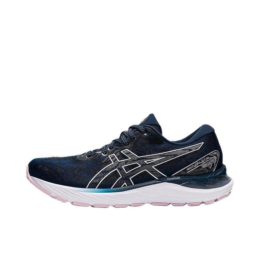 推荐商品：Asics/亚瑟士 Gel-Cumulus 23 跑鞋 缓震回弹防滑耐磨舒适透气织物轻便圆头 蓝色/灰色
