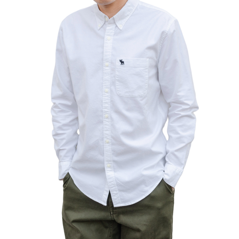 Abercrombie Fitch 牛津纺衬衫 男女同款