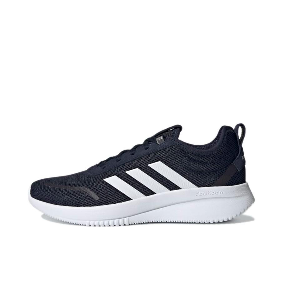 推荐商品：adidas Neo Lite Racer Rebold 运动休闲鞋 网面透气舒适轻便缓震耐磨复古 深藏青蓝/白色