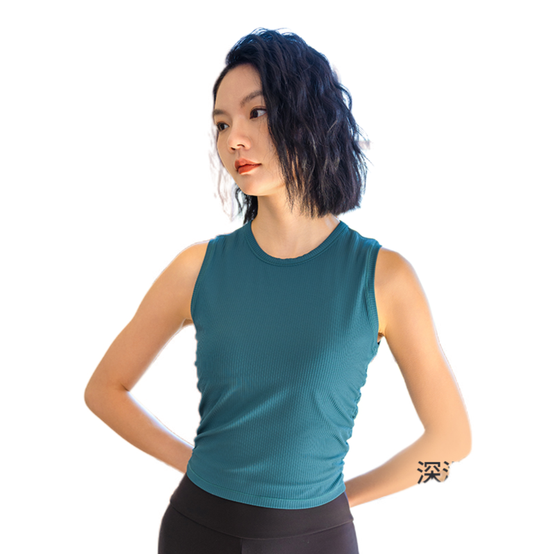 推荐商品：爱暇步 普拉提纯色透气外穿无袖背心 女装 A23122NSL 深湖绿