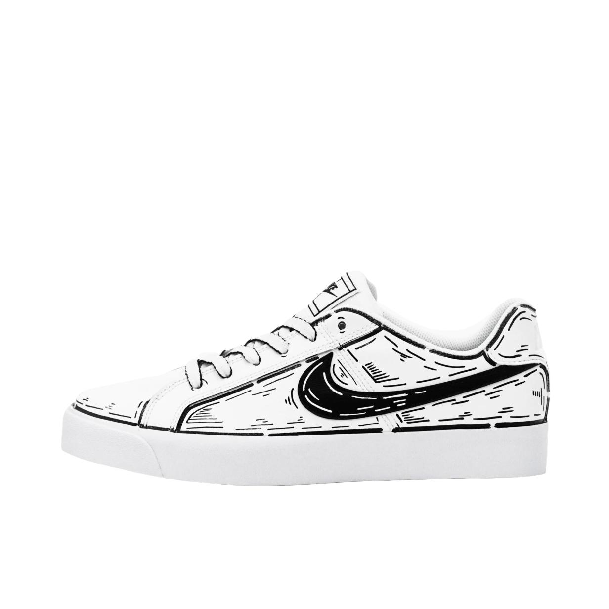 推荐商品：【定制球鞋】Nike Court Royale 板鞋 抗冲击性防水防滑耐磨透气简约百搭休闲潮流 二次元