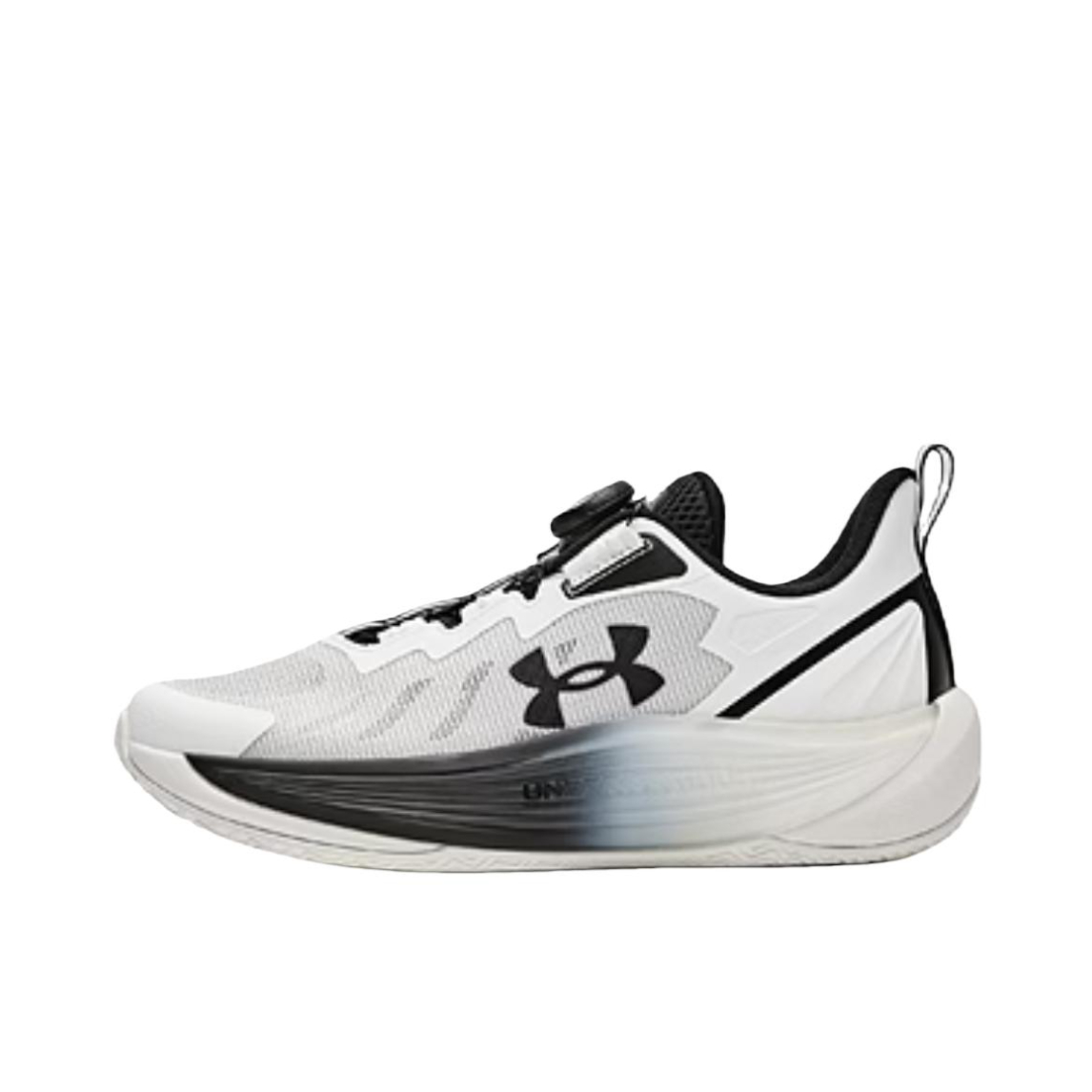 推荐商品：Under Armour/安德玛 篮球鞋系列 运动休闲鞋 舒适跑步防滑耐磨 大童/白色/黑色