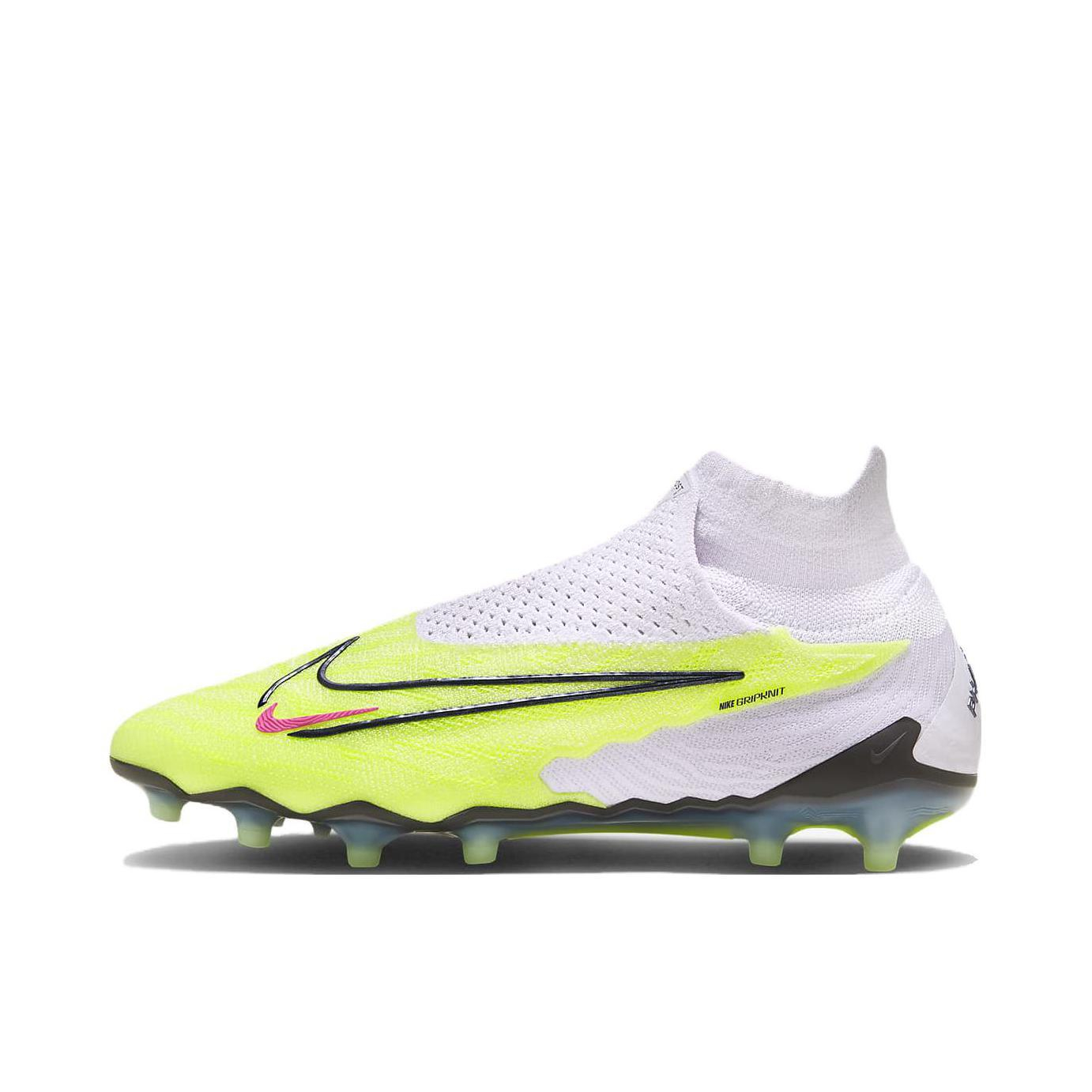 推荐商品：Nike Phantom GX Elite DF AG 顶级 胶质短钉 人造草地 耐磨防滑 足球鞋 白色/绿色