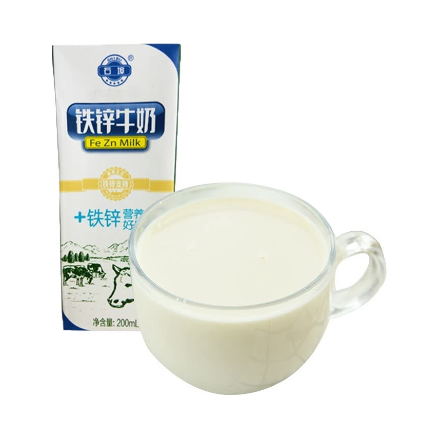 推荐商品：石埠 大高钙奶 盒装 200ml