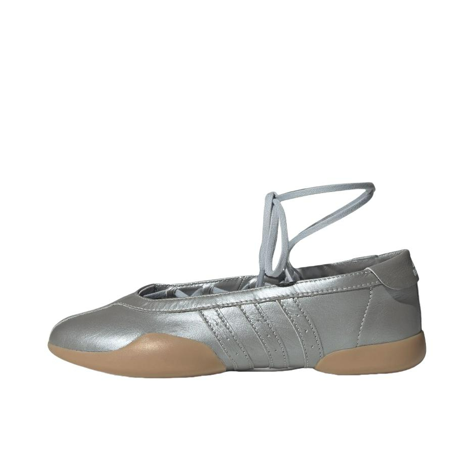 推荐商品：adidas Originals Taekwondo MEI BALLET 复古百搭 芭蕾风 防滑耐磨 舒适透气 系带 低帮 运动休闲鞋 金属银/树脂黄