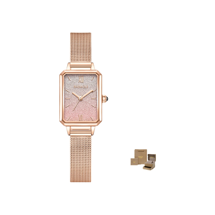 推荐商品：【情人节】巴宝莉 时尚防水满天星网带石英女士手表