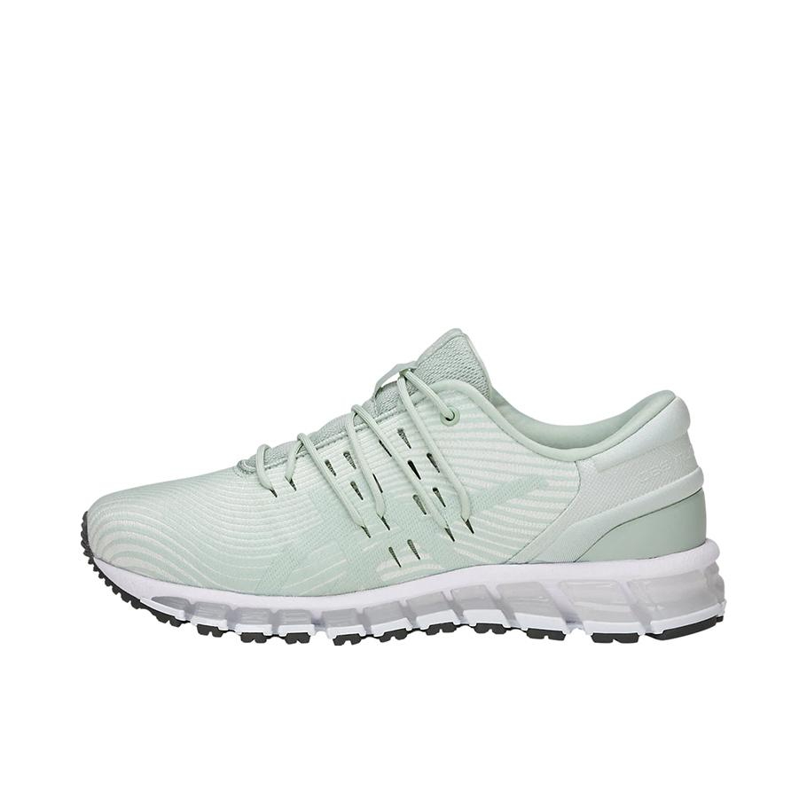 推荐商品：Asics/亚瑟士 Gel-Quantum 360 4.0 跑鞋 缓冲减震防滑耐磨舒适休闲百搭织物 Lichen Rock/Birch 女款/淡绿/灰