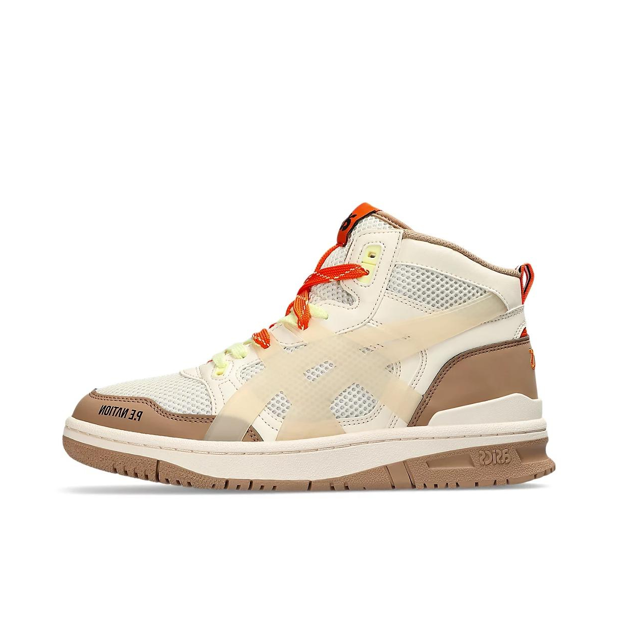 推荐商品：Asics/亚瑟士 EX89 减震防滑 舒适耐磨 透气 圆头 休闲运动 时尚 防水 简约复古 合成革 板鞋 白色/棕色
