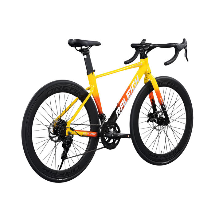 推荐商品:RALEIGH 新烈风 多速别 高碳钢 灵敏制动 镂空透气 公路车
