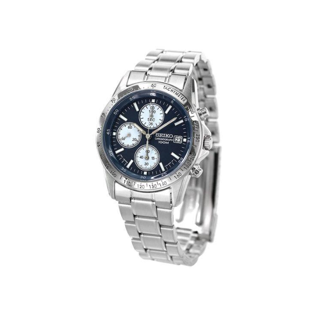 推荐商品：Seiko/精工 100米防水不锈钢表带时尚休闲石英男士手表
