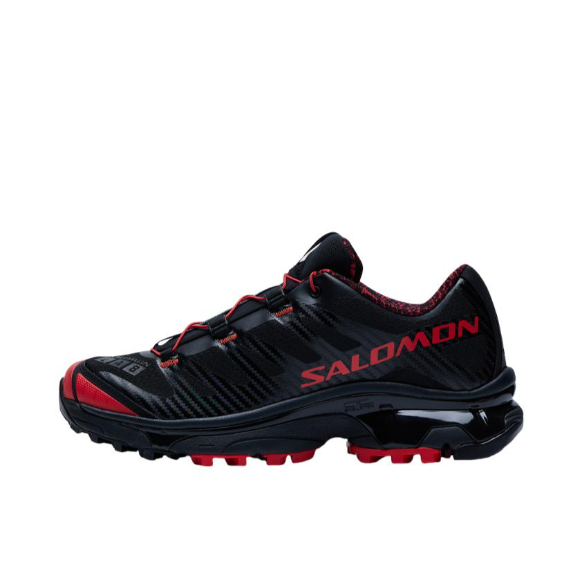 推荐商品：Salomon/萨洛蒙 XT-4 OG 包裹性 减震回弹 网布透气 防滑耐磨 越野 户外休闲鞋 暗黑色/红色