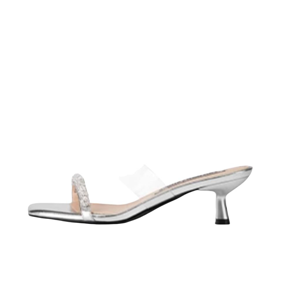 推荐商品：Toomanyshoes 细高跟 方头 一字 外穿 高跟鞋 T27ZAE11DB1BT4 银色