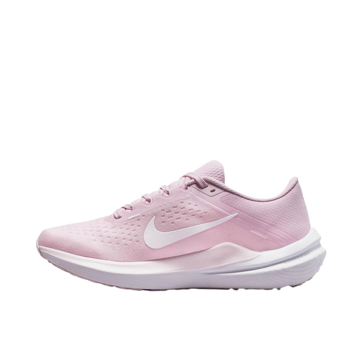 推荐商品：Nike Air Winflo 10 跑鞋 缓震回弹耐磨网面透气支撑短跑长跑圆头 女款/粉色