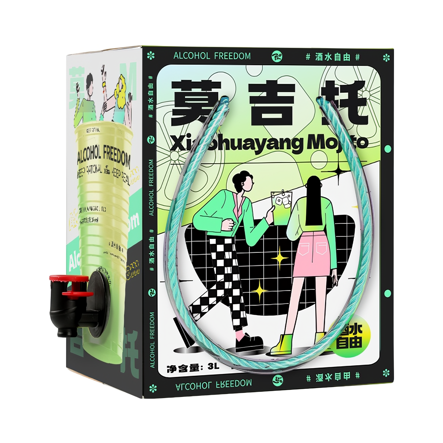 推荐商品：小花样 莫吉托鸡尾果酒 10度 盒装 3L