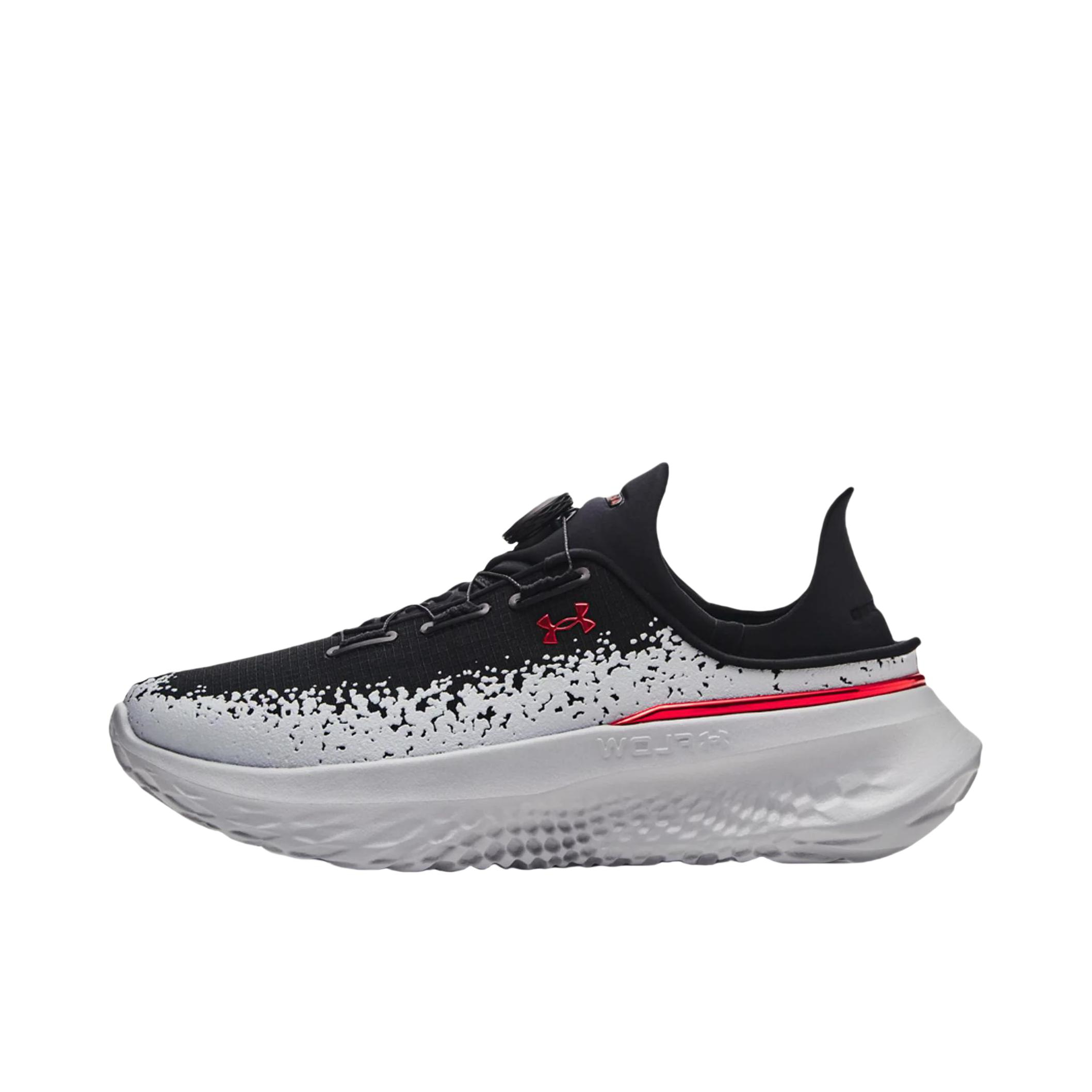 推荐商品：Under Armour/安德玛 SlipSpeed Mega Fade 舒适透气 防滑耐磨 减震支撑 轻质 旋转扣 回弹 运动休闲鞋 黑色/灰色 