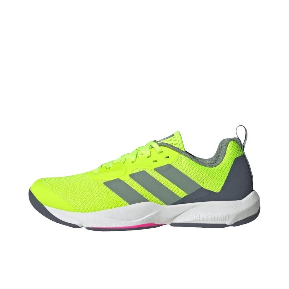 推荐商品：adidas RAPIDMOVE 2 超轻 稳定 缓震 防滑 排汗 回弹 训练鞋 亮柠檬黄/银灰绿/亮粉色