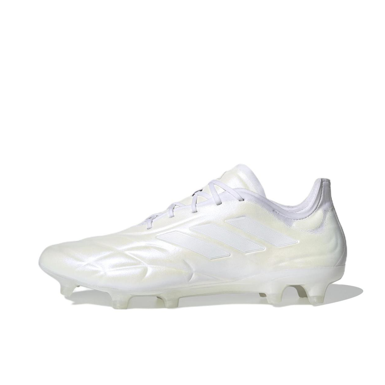 推荐商品：adidas Copa Pure.1 FG 顶级 胶质长钉 硬天然草地 圆头耐磨 足球鞋 白色