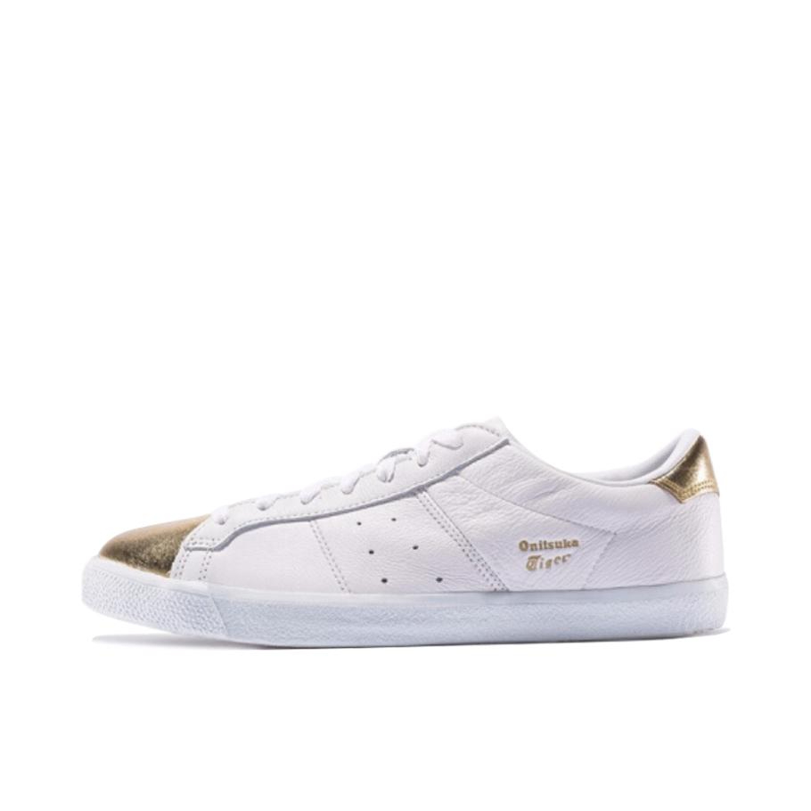 推荐商品：Onitsuka Tiger Lawnship 轻便透气 防滑耐磨 舒适休闲 百搭 牛皮 板鞋 White/Silver 白金色