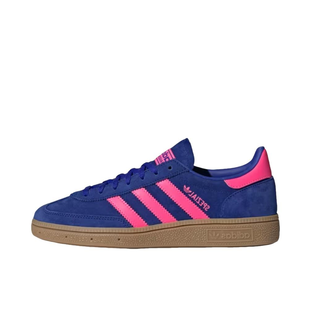 推荐商品：adidas Originals Handball Spezial 薄底鞋 T头鞋 德训鞋 板鞋 简约百搭复古轻便防滑耐磨贴合圆头耐穿 深蓝色/棕色