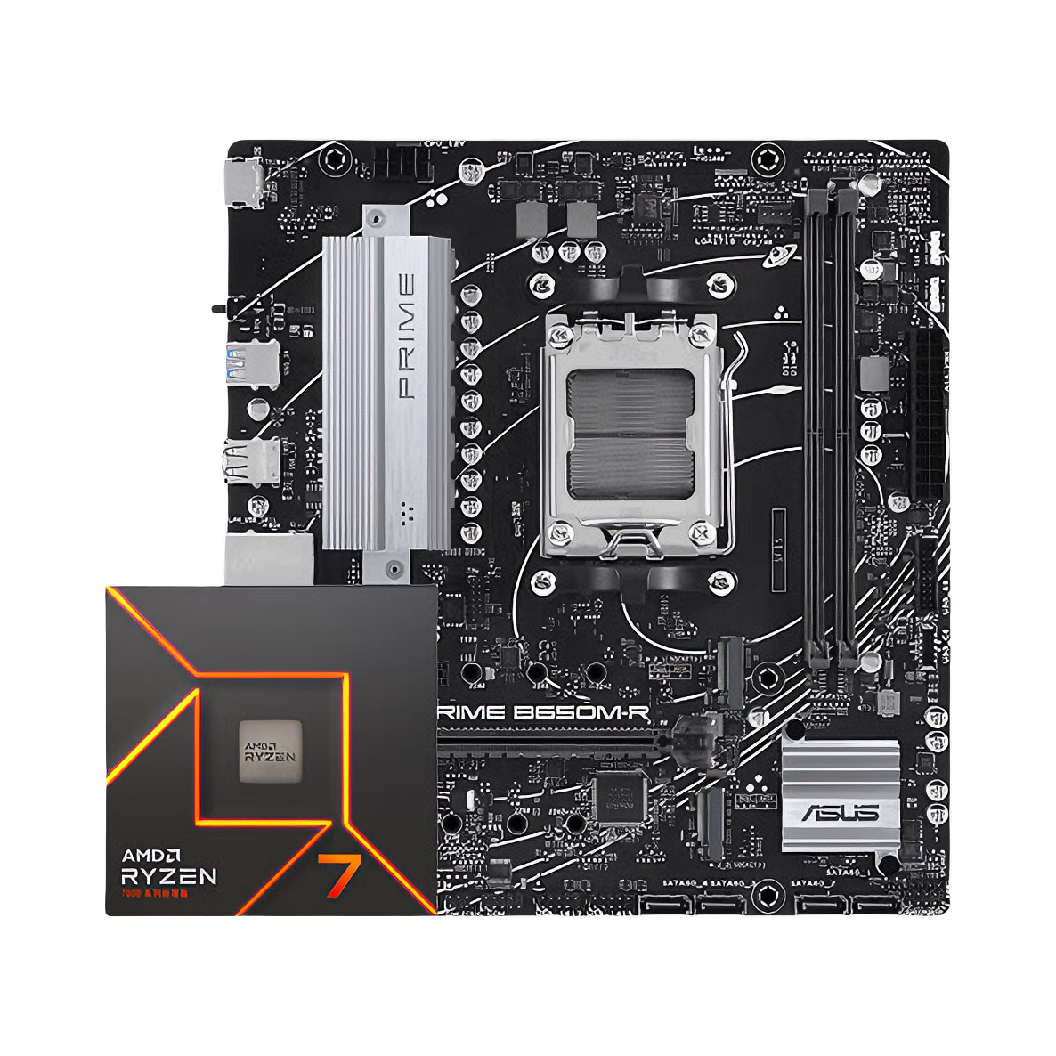 推荐商品：AMD R5-9600X + 华硕B650芯片组 板U套装 独立大板 游戏利器