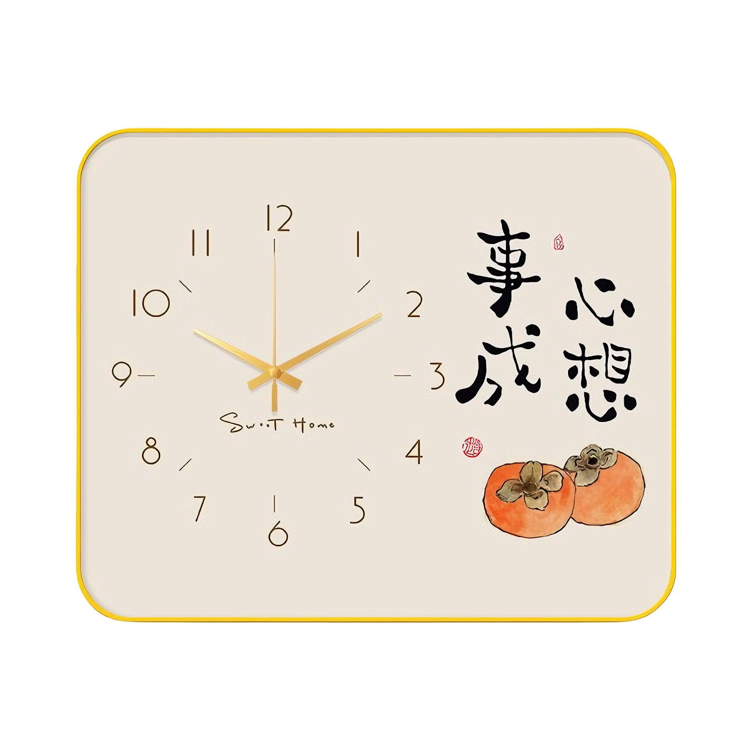 推荐商品：品美 干电池款 简约台式坐式晶瓷台钟