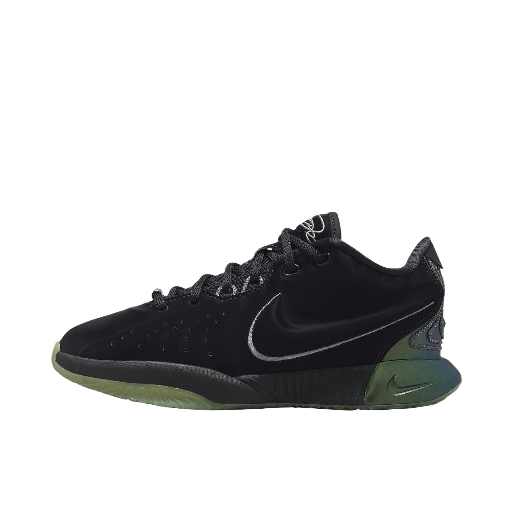 推荐商品：Nike Zoom Lebron 21 詹姆斯 篮球鞋 缓震抗扭耐磨轻便支撑抓地训练 GS/黑色/橄榄绿