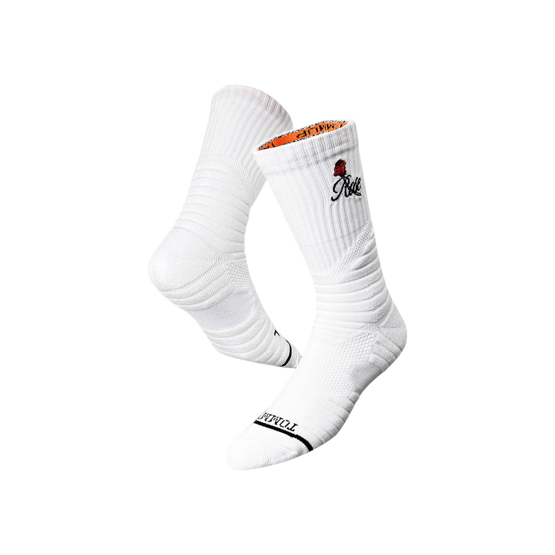 推荐商品：TOMMUP 简约字母刺绣运动毛巾底长筒袜 W16