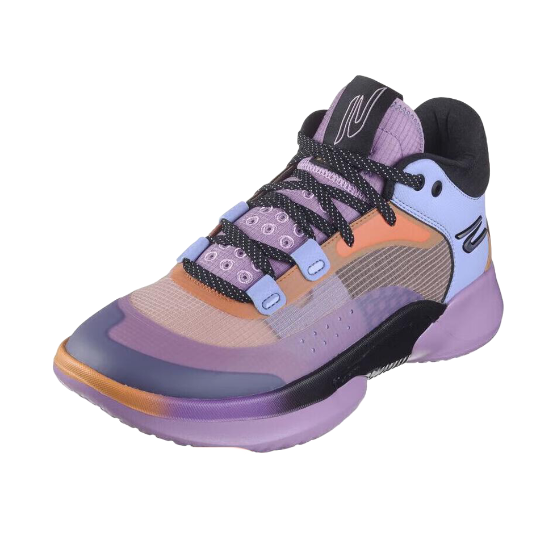 推荐商品：Skechers/斯凯奇 Skx Resagrip 舒适气质 专业 减震耐磨 防滑轻质 回弹 实战 圆头 篮球鞋 紫色