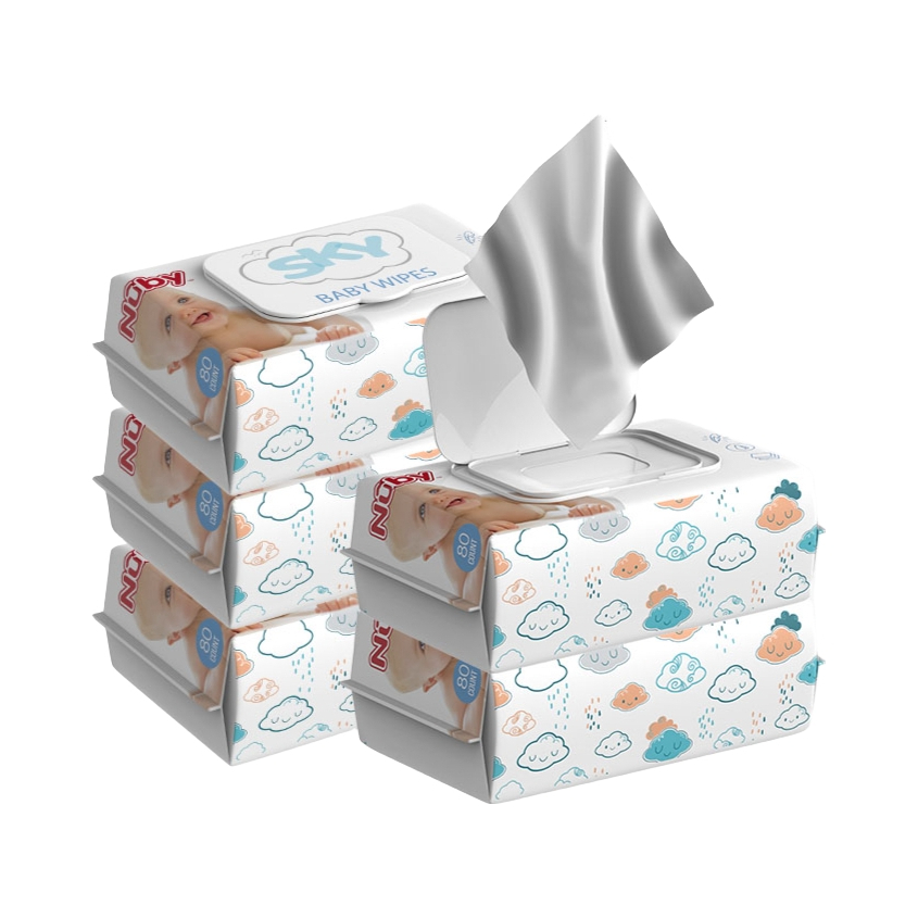 推荐商品：努比/NUBY 婴儿手口湿巾棉柔巾带盖加厚