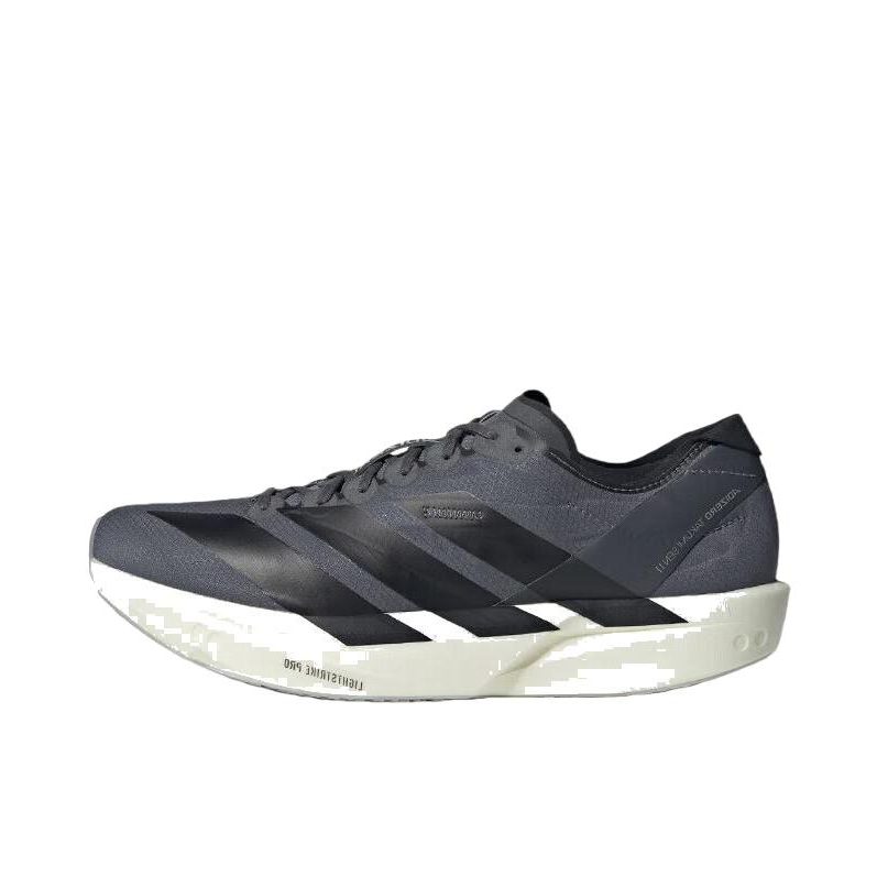 推荐商品：adidas ADIZERO TAKUMI SEN 11 跑鞋 LIGHTSTRIKE PRO科技玻纤柱专业竞速 深灰色/黑色