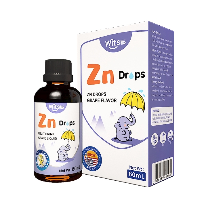 推荐商品：健敏思/Witsbb 锌剂儿童宝宝复合螯合锌原装进口胃口好挑食葡萄味好吸收葡萄口味