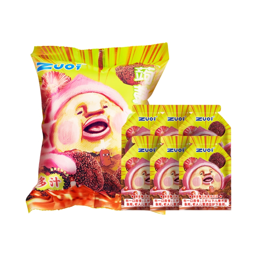 推荐商品：ZUO一下 屁桃君联名蒟蒻果冻 96g 袋装 杨梅味