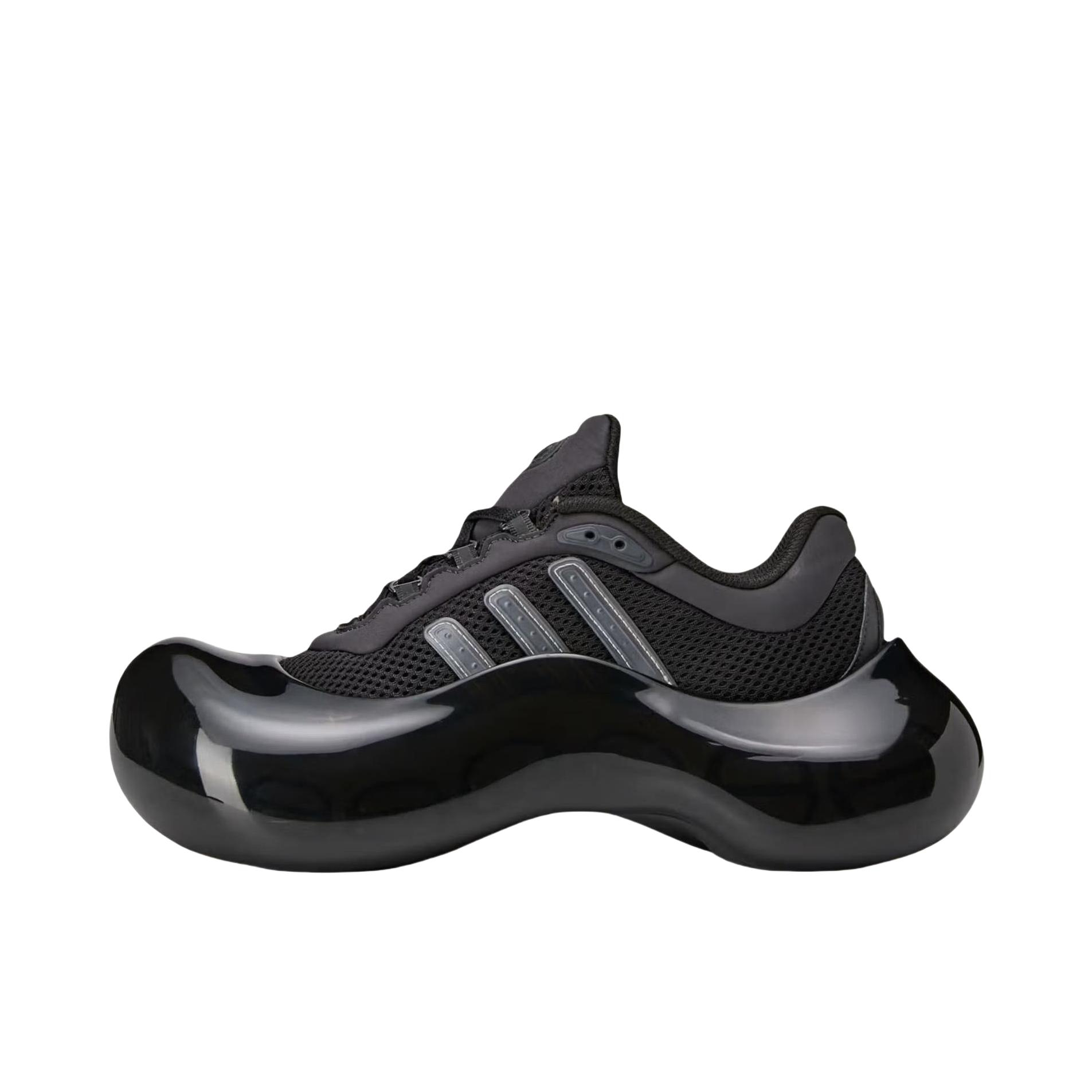 推荐商品：adidas Originals Moonrubber Megaride 运动休闲鞋 防滑耐磨低帮系带 AVAVAV联名/黑色