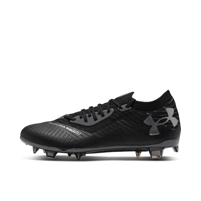 推荐商品：Under Armour/安德玛 Shadow Elite 2 FG 防滑耐磨 减震回弹 长钉 胶质 运动休闲 足球鞋 3027239 黑色 