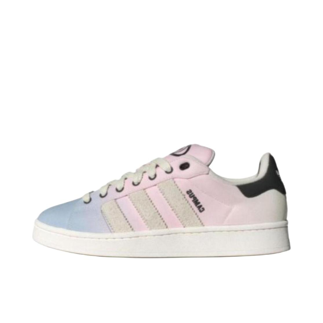 推荐商品：adidas Originals Campus 00s 板鞋 面包鞋 复古缓震透气轻便薄底贴合耐穿圆头包裹性平跟支撑 粉色/蓝色/白色