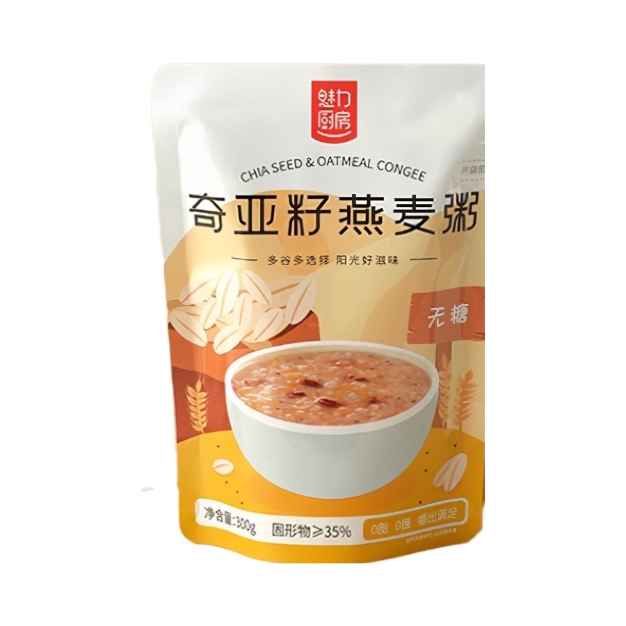 推荐商品：魅力厨房 速食粥 300g 袋装 开袋即食早餐露营无糖方便野营代餐免煮