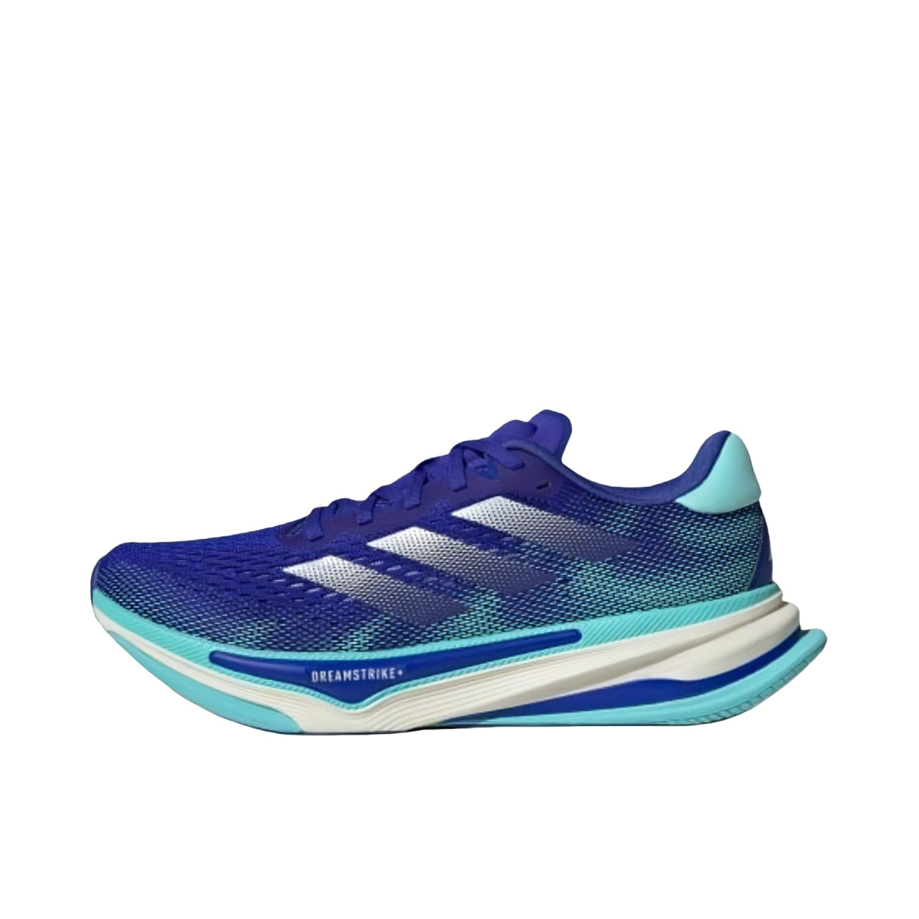 推荐商品：adidas Supernova Prima 跑鞋 缓震回弹网面透气舒适轻便厚底潮流百搭慢跑训练 蓝色