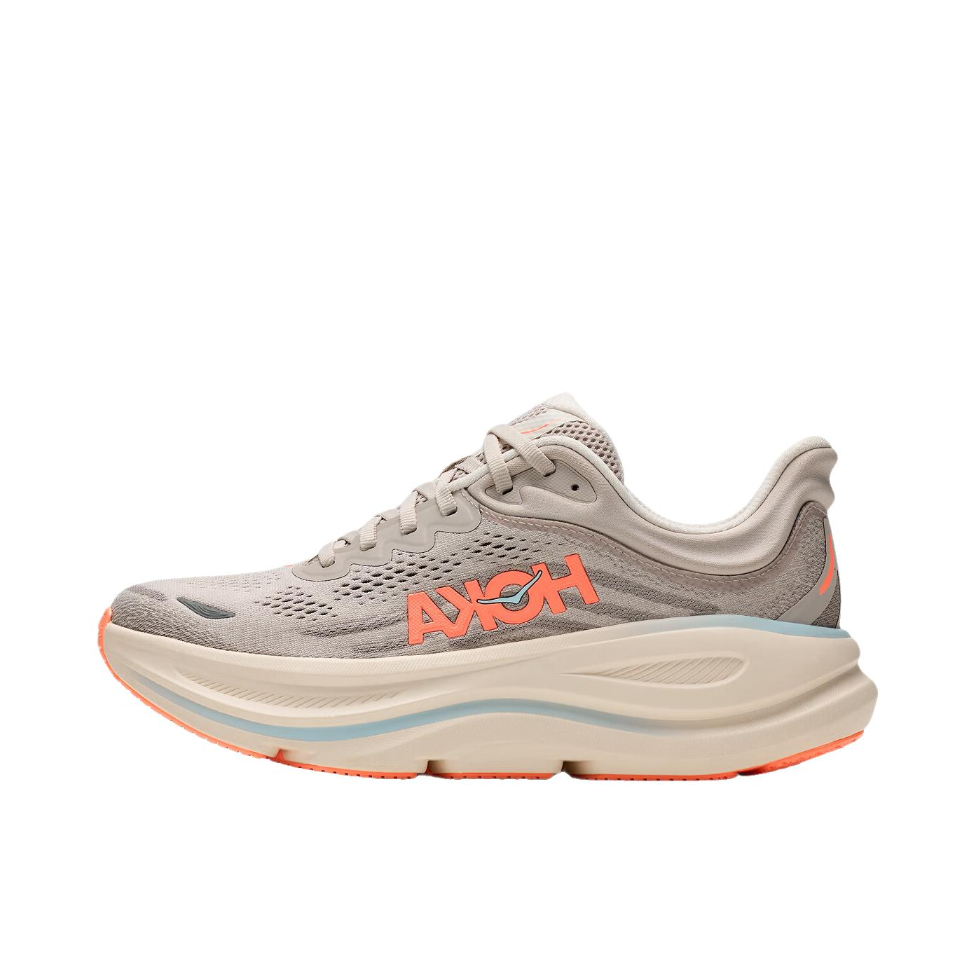 推荐商品：HOKA ONE ONE Bondi 9 越野跑鞋 防滑耐磨缓震透气低帮舒适百搭 河岩灰/矿石灰