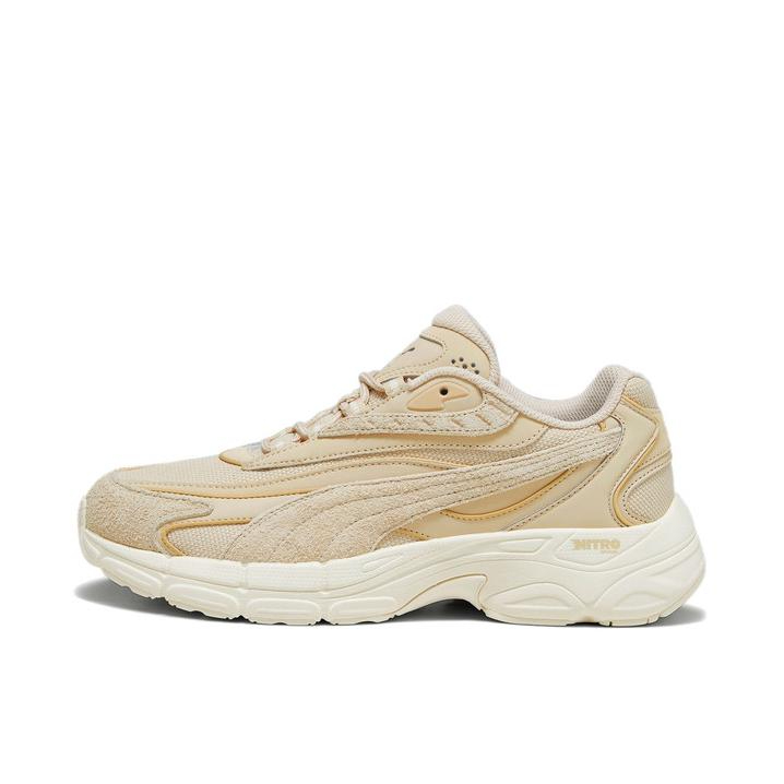 推荐商品：Puma/彪马 Teveris Nitro 运动休闲鞋 减震透气舒适耐磨潮流百搭复古圆头回弹 燕麦色/米白色