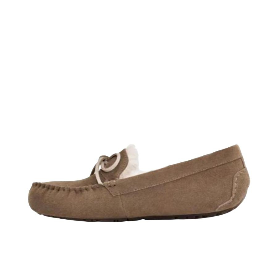 推荐商品：UGG 绒面 日常 单鞋 1125953-DLF 棕色