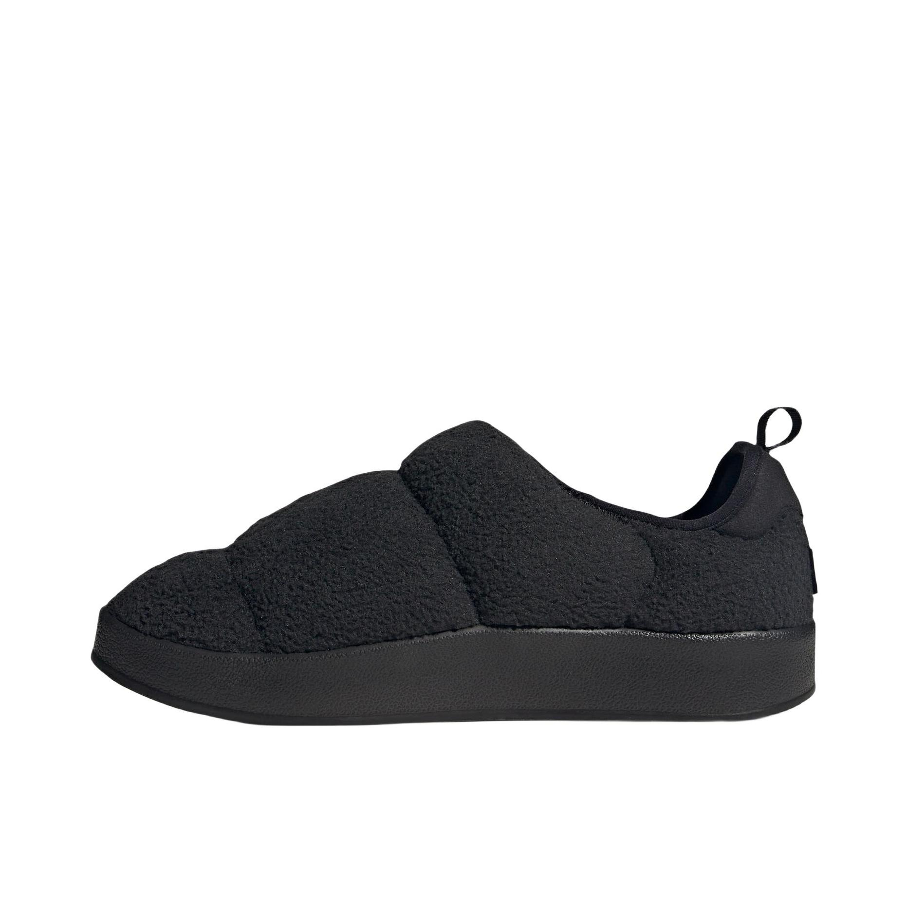 推荐商品：adidas originals Puffylette 运动休闲鞋 防滑耐磨缓震防水织物圆头 女款/黑色
