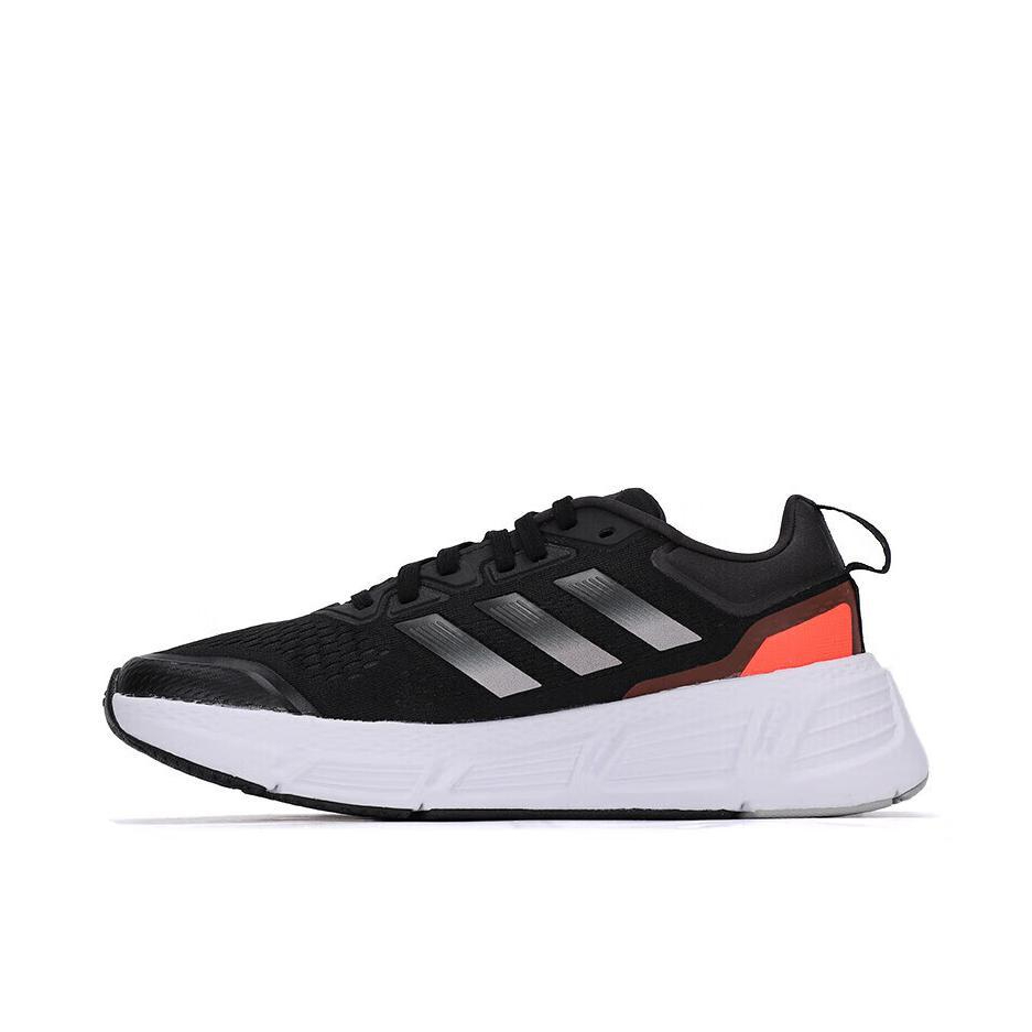 推荐商品：adidas Questar 跑鞋 防滑耐磨舒适缓震网面透气轻便织物简约百搭训练 碳黑色