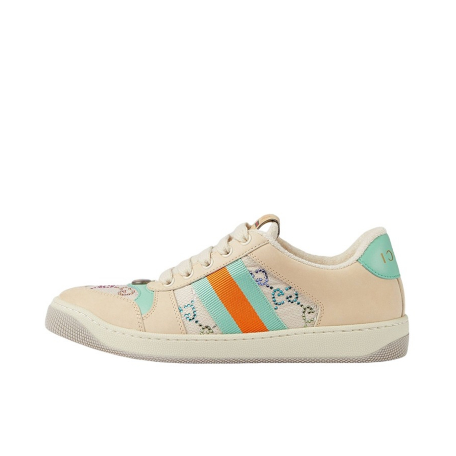 推荐商品：Gucci Screener 板鞋 脏脏鞋 经典复古减震帆布轻便 女款/米色