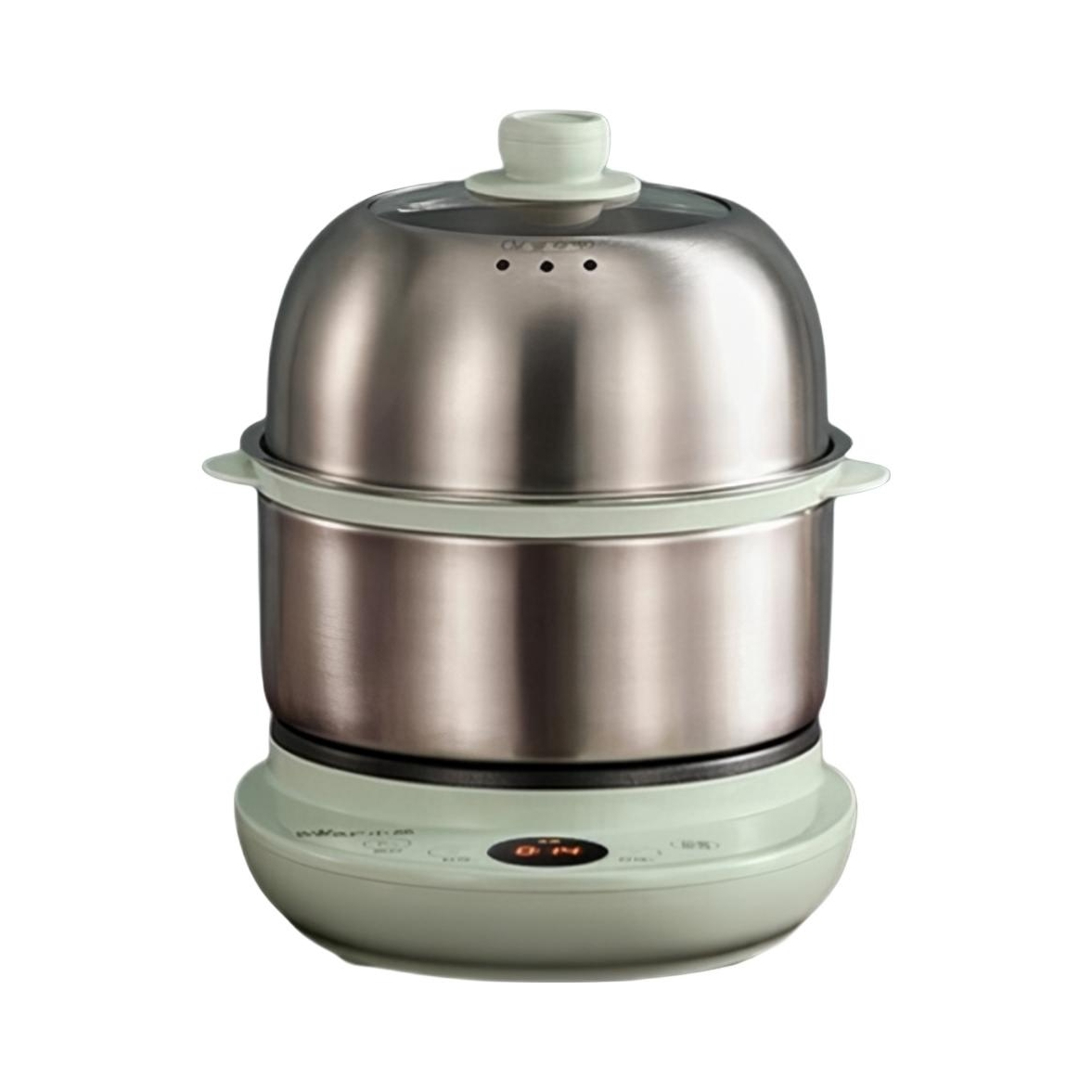 推荐商品：Bear/小熊 ZDQ-B14Y5 煮蛋器 预约定时 微电脑触控面板 早餐神器 不粘 自动断电 不锈钢 蒸蛋