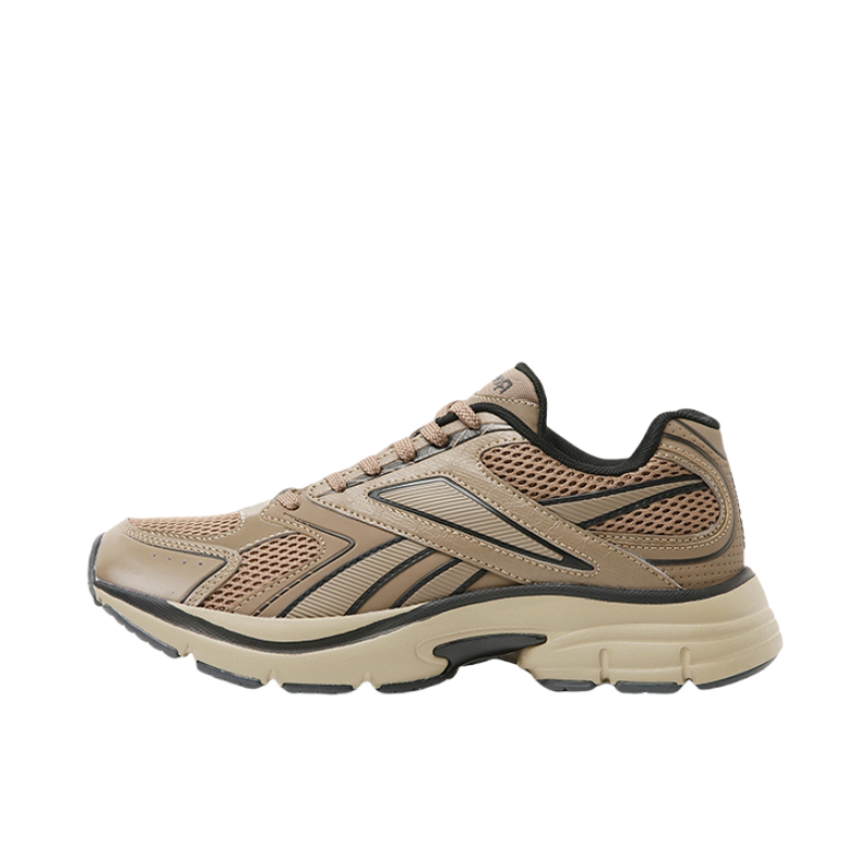 推荐商品：Reebok/锐步 PREMIER ROAD 2.0 运动休闲鞋 系带低帮做旧风撞色风复古防滑 浅狼灰/化石褐
