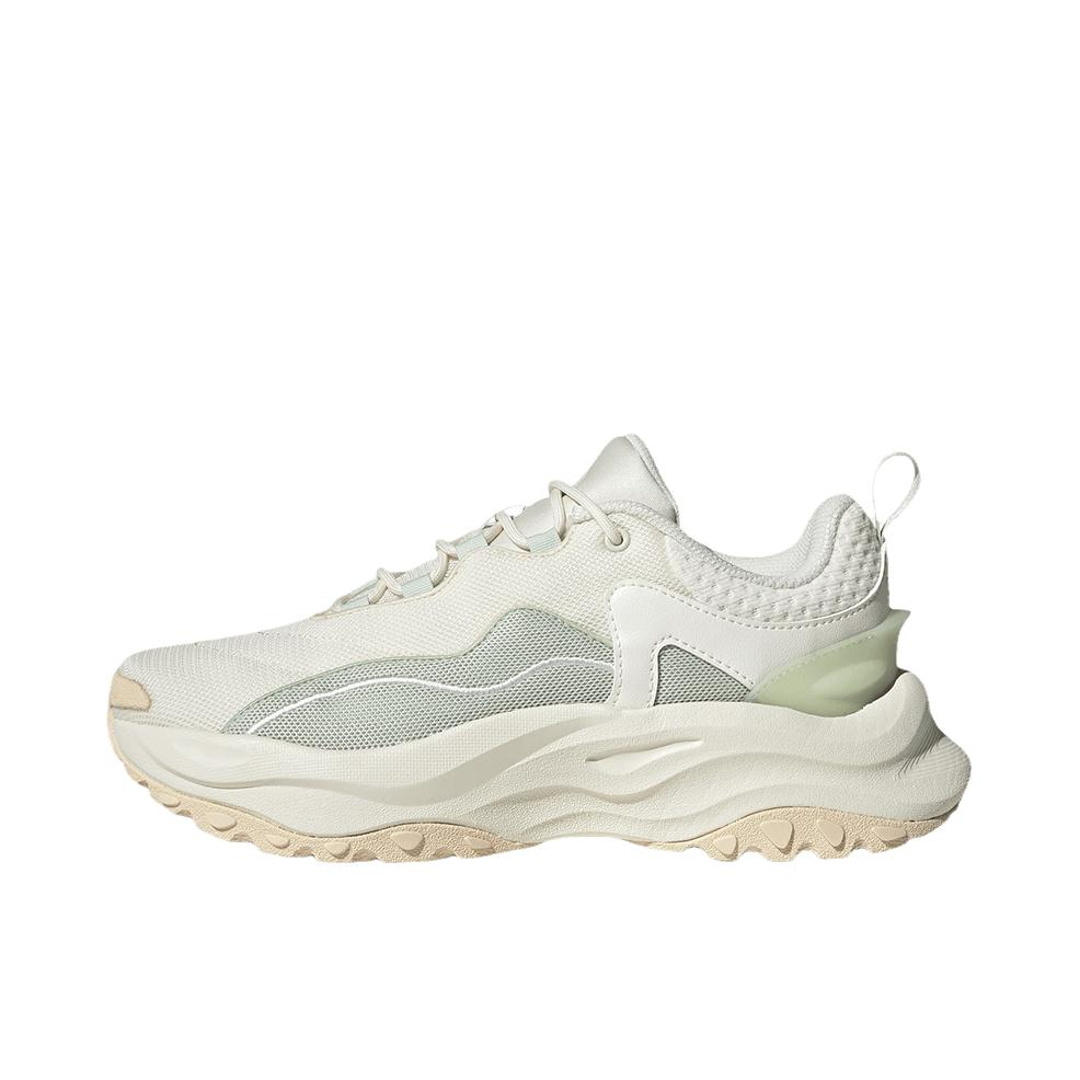 推荐商品：adidas Maxxwavy 跑鞋 缓震耐磨厚底增高织物回弹 女款/象牙白