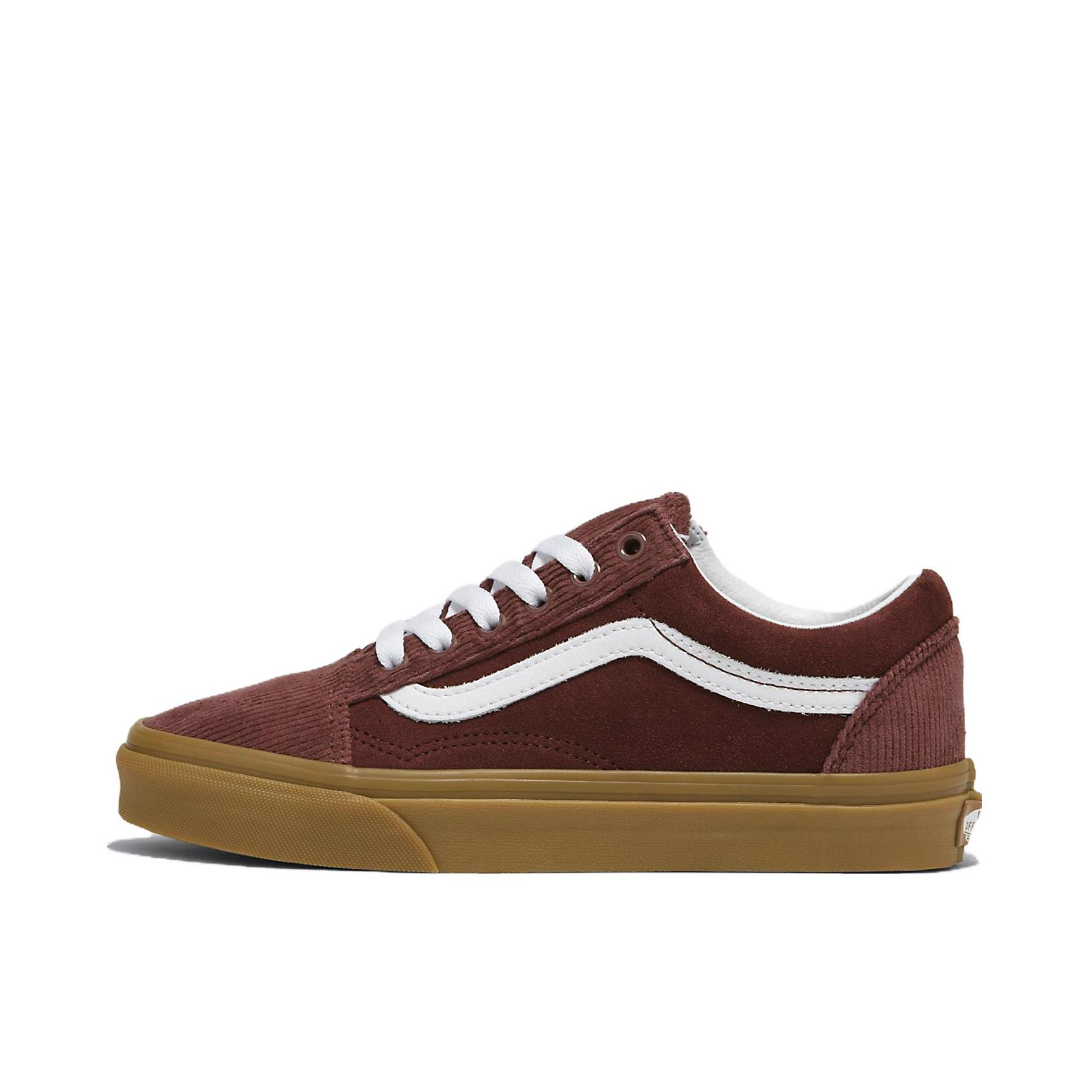 推荐商品：Vans/范斯 Old Skool 滑板鞋 板鞋 轻便防滑复古舒适经典 红色/棕色