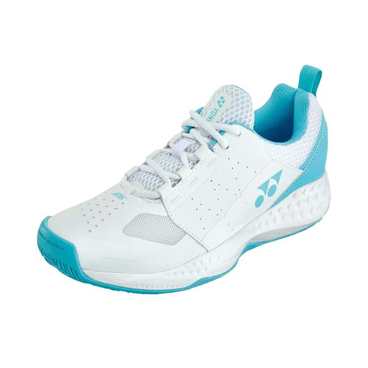 推荐商品：YONEX/尤尼克斯 Power Cushion 06 男女同款 防滑减震 网球鞋 白色/蓝色