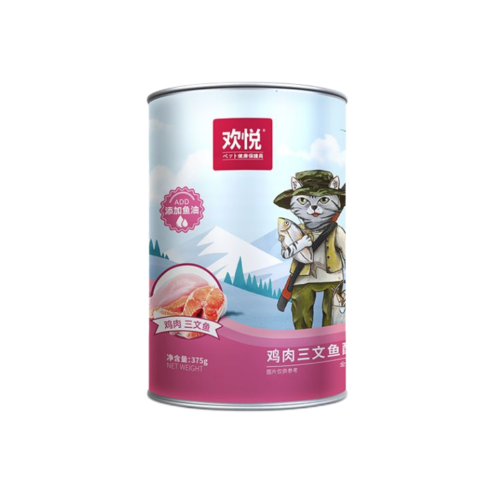推荐商品：欢悦 全价 猫零食罐 补充营养补水